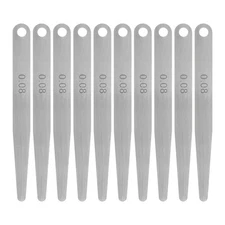 10pcs Feeler Gauge 0.08mm Thickness Gauge 65MN Steel for Gap Measuring