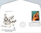 S09-2530, ART OF AMERICAN INDIAN, SENECA CARVING, PCS FDC