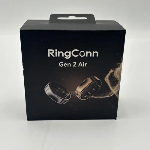 RingConn Gen 2 Air Ultra-Thin AI Smart Ring Size 07 Galaxy Silver - New Open Box