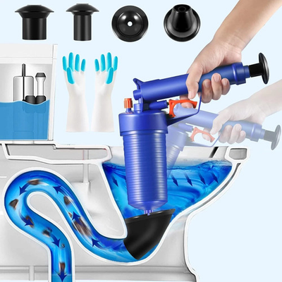 #ad Toilet Plunger Drain Clog Remover Tools High Pressure Air Drain Blaster KitView $13.99