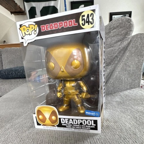 New ListingFunko Pop! 10” Marvel Deadpool Gold Walmart Exclusive Bobblehead #543