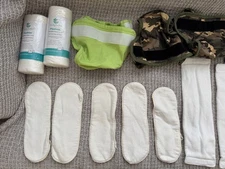 Tidy Tots Full Pack. Cloth Diapers with inserts and covers.