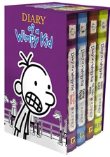 Diary of a Wimpy Kid Box of Books 5-8 Hardcover Gift Set: Ugly Truth, Cabin Feve