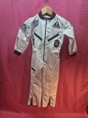 HalloweenCostumes com White Astronaut Jumpsuit Toddler 4T NASA Space Suit...