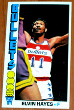 1976 Topps Elvin Hayes #120 Tall Boy Washington Bullets FWD HOF EX+