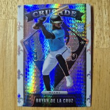 Bryan De La Cruz | 2022 Panini Chronicles Crusade #9 Hyper Prizm RC Miami /299