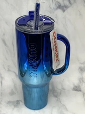 DUNKIN Stainless Steel Tumbler Metallic BLUE 40oz *FREE GIFT W/PURCHASE*