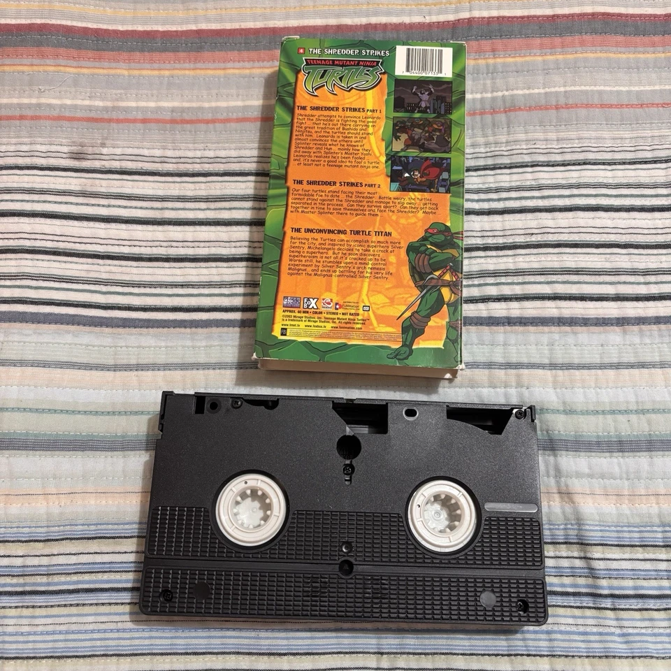 2003 Teenage Mutant Ninja Turtles TMNTThe Shredder Strikes VHS Rare - Image 2 of 4