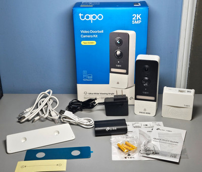Tapo Video Doorbell Camera Kit - Tapo D230S1, 2K 5MP - New in Open Box!