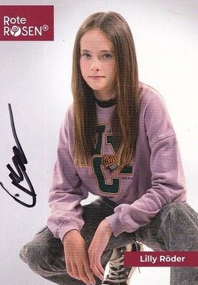 Lilly RÖDER - dt. Kinderdarstellerin, Rote Rosen, Original-Autogramm!