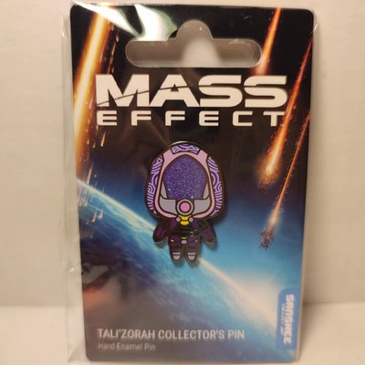 Mass Effect Tali'Zorah Hard Enamel with Glitter Visor Gold Nickel Limited Pin