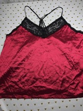 Black Lace  satin Plus Size Short Babydoll Nightie Lingerie Red Black 3XL 4XL