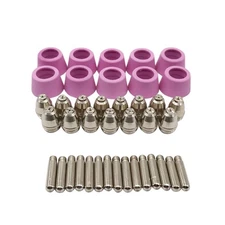  40 PCS/Set Plasma Tip Nozzle Consumables Air Plasma Cutter Suit Kit for Cutting