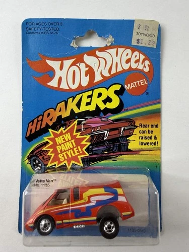 Hot Wheels VINTAGE VETTE VAN 1135 Red Blue YELLOW  1979 Vintage