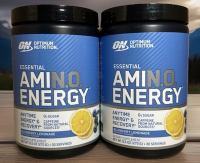 2 Pack-Optimum Nutrition Amino Energy Blueberry Lemonade 30 Servings Ea - 7/6/26