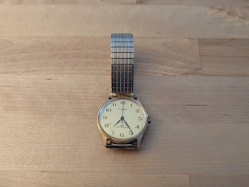 Vintage Gold Toned Timex Watch Water Resistant Manual Wind