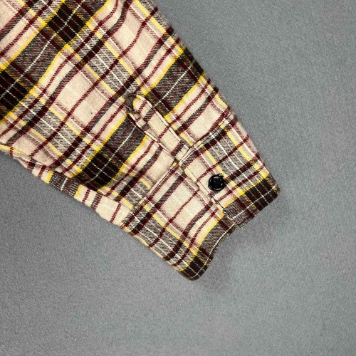 VTG Frostproof Flannel Shirt Mens XXXL 3XL Tartan Plaid Cotton Sanforized Tan - Picture 4 of 6