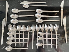 Stanley Roberts Herod Stainless Japan 31 Flatware Pieces Fork, Knives, Spoons