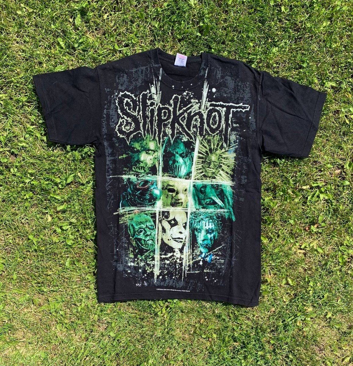 Vintage 2008 Slipknot All Over Print T-Shirt Metallica Tee | eBay