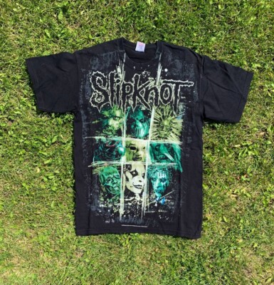Vintage 2008 Slipknot All Over Print T-Shirt Metallica Tee | eBay