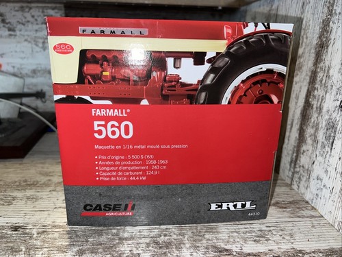 1/16 Scale Farmall 560 Diesel Tractor Narrow Front Prestige Ertl Die-Cast - Picture 5 of 9