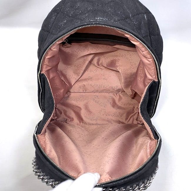 Stella Mccartney Backpack Black Falabella Quilted Chain Stella Mccartney Backpack Black Falabella Quilted Chain