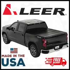 Leer Hard Quad-Folding Tonneau Cover | For 2016-2022 Toyota Tacoma | 6ft 2in Bed