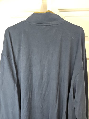 Cabelas Mens 3XL Tall Navy Blue Pullover 1/4 Zip Long Sleeves India - Picture 8 of 10