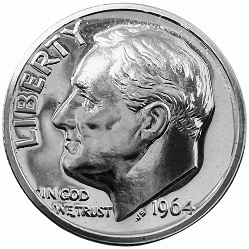 1964 P Roosevelt Dime Proof  90% Silver  US Coin Superb Gem PR++