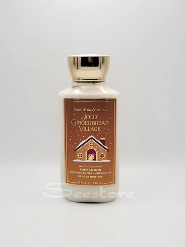 Bath & Body Works Jolly Gingerbread Village Daily Nourishing Body Lotion 8 fl oz