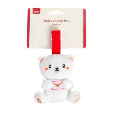 Pearhead Plush Baby Travel Stroller Toy - Bear -