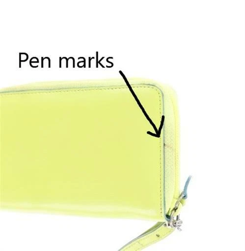 Cartera de cuero verde lima/azul LODIS Pop 134528 Foto 3 de 3