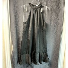 Nine West Halter Midi Dress Flirty Formal Work Business Casual Chic SZ L:NWT