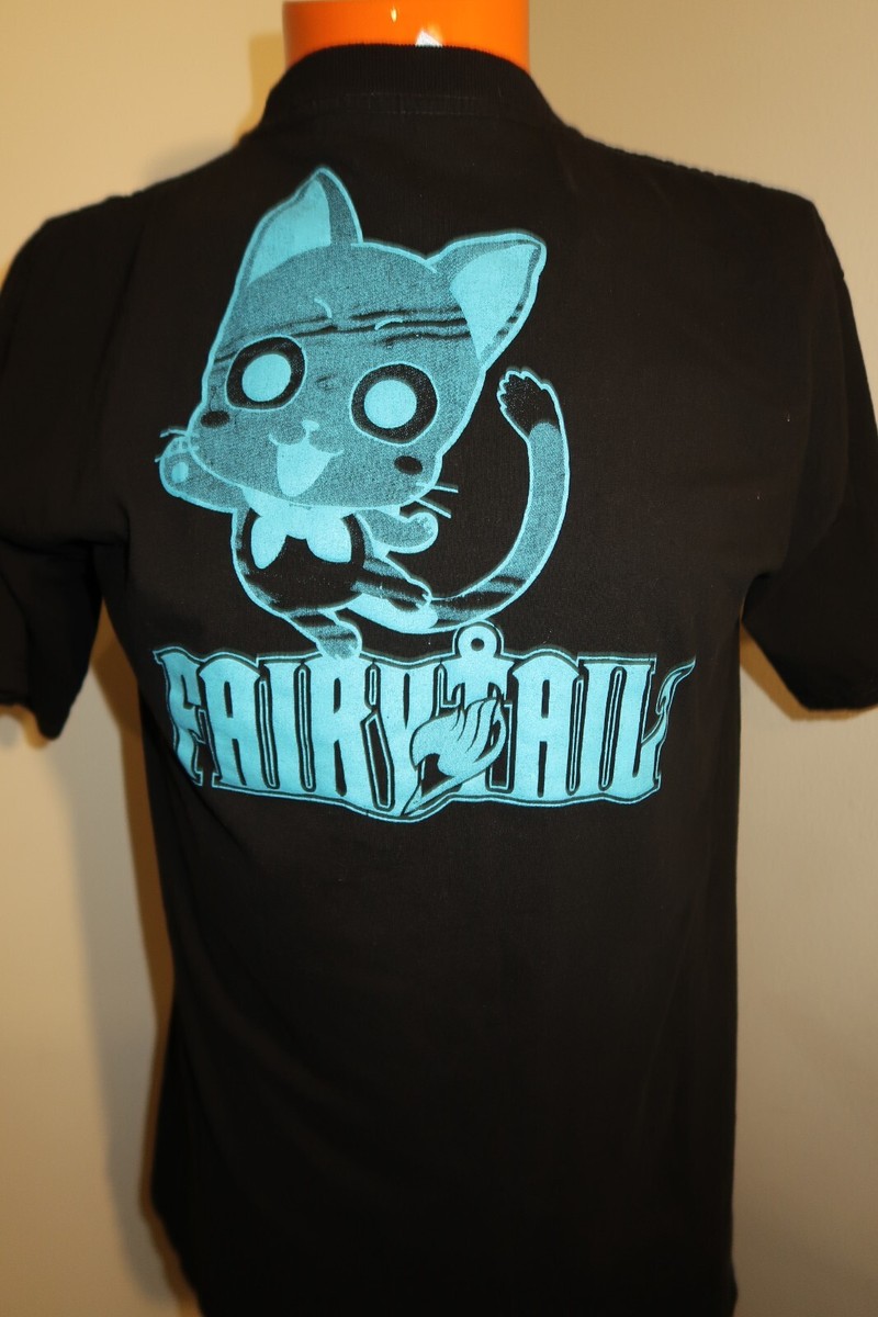 Fairy Tail Manga Anime T-Shirt Size XL Black Sparkle EUC | eBay