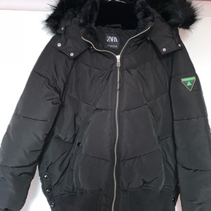 black puffer jacket womens zara