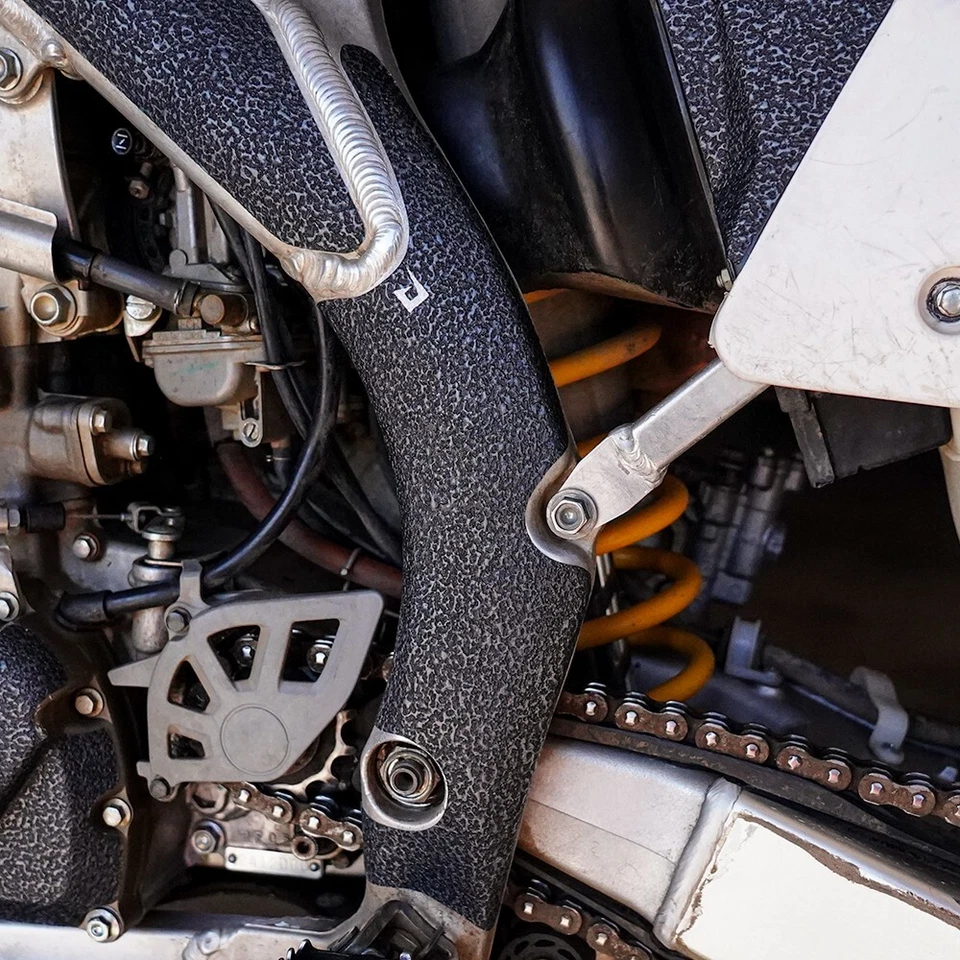 Black Frame Guards 2005-2017 Honda CRF450X Grip Tape Protectors CRF 450X CRF450 - Image 2 of 4