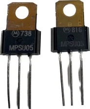 Two Motorola - MPSU05 Transistors NOS