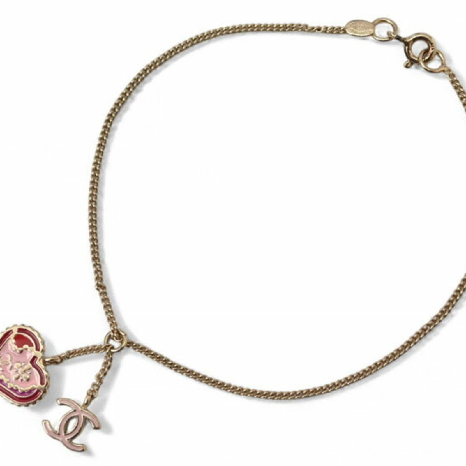 Chanel Bracciale Catena Bracciale CHANEL CC Coco Cuore Oro Rosa 05 GZl19ipi
