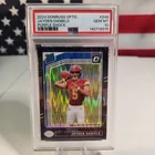 2024 Donruss Optic Jayden Daniels PURPLE SHOCK Prizm Rookie #248 PSA 10 Gem Mint