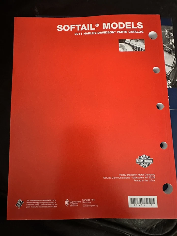 Harley Davidson Softail Models 2011 catálogo de piezas 99455-11 Foto 2 de 2