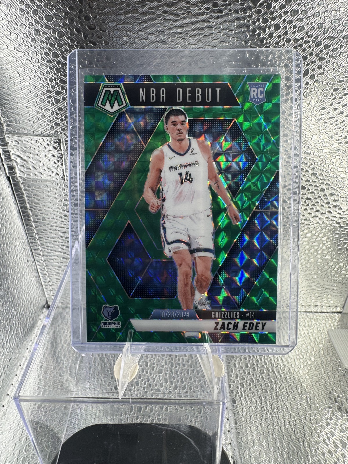 2024-25 Panini Mosaic ZACH EDEY #251 NM Green Prizm Parallel