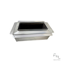 F&L R6 Insulated Galvanized Ceiling Register Box – Premium HVAC Duct Boot 
