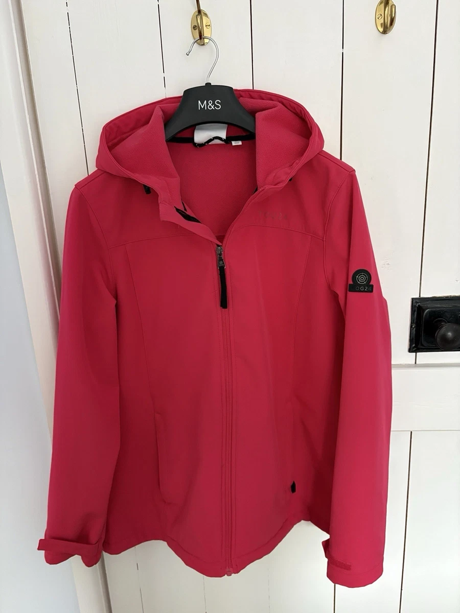 Pull Polaire Femme TOG 24 Taille 12 UK - Rose/gris - 1/4 Zip - état Très Bon