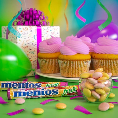Chewy Mint Candy Roll, Fruit Mint Candies, 14 Pieces per Roll, 15 Count Party...