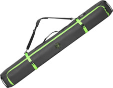 Tough Outfitters Padded Ski Bag for Air Travel - Durable Ski Luggage Case