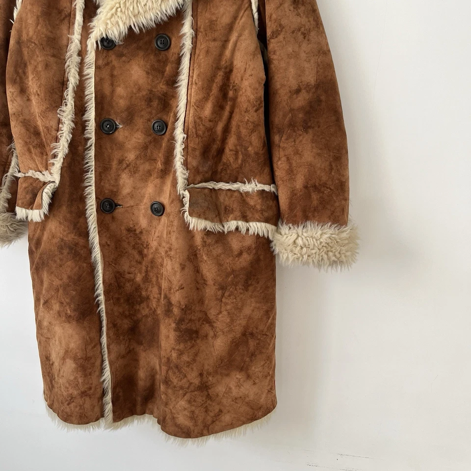 Hugo Boss Coat Men’s Shearling Jacket Fur Lined Size:M Brown Used Men's Clothing - Image 4 of 4