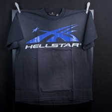 Hellstar Gel Sport Logo T-shirt Black/Blue   ...