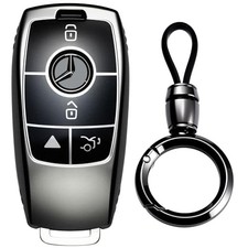 Key Fob Cover Smooth Durable Remote Case Fits for Mercedes-Benz A220 E63S AMG