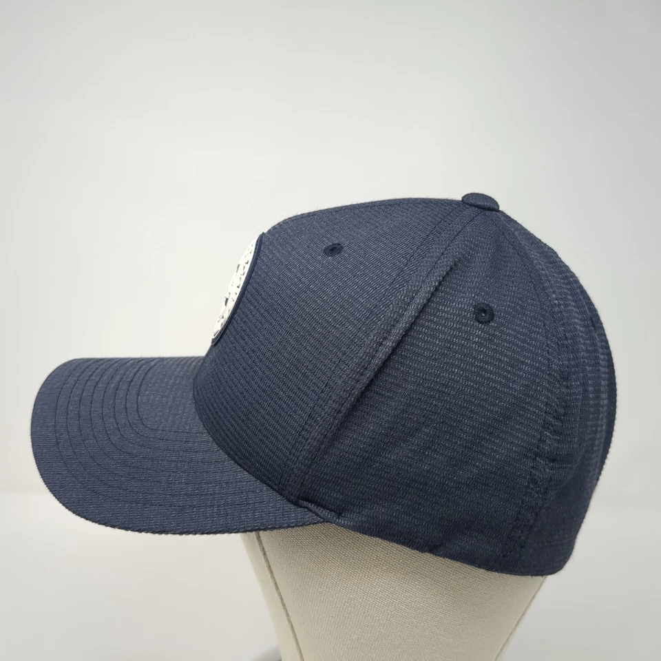 DC Shoe Co USA Fitted Baseball Cap Blue Medium Lightweight Flexfit 6 Panel - Image 3 of 4