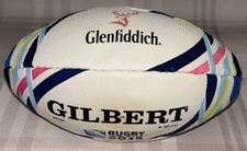 Glenfiddich & Gilbert Official 2015 World Cup Mini Rugby Ball 17cm BN